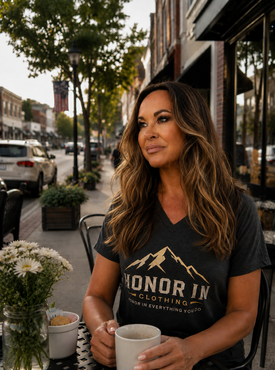 Women’s  "Honor In Clothing" Relaxed V-Neck T-Shirt