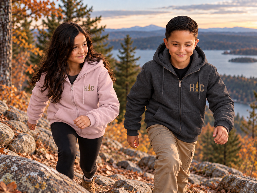 Signature Youth "Honor In Adventure" Midweight Hooded Full Zip Sweatshirt