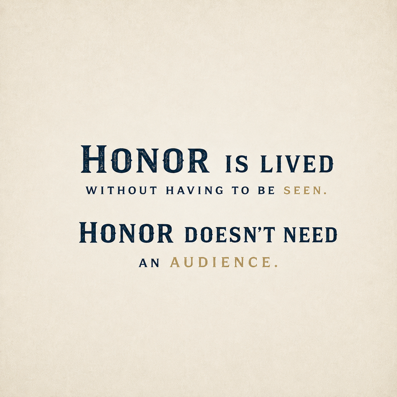 HONOR IN ACTION