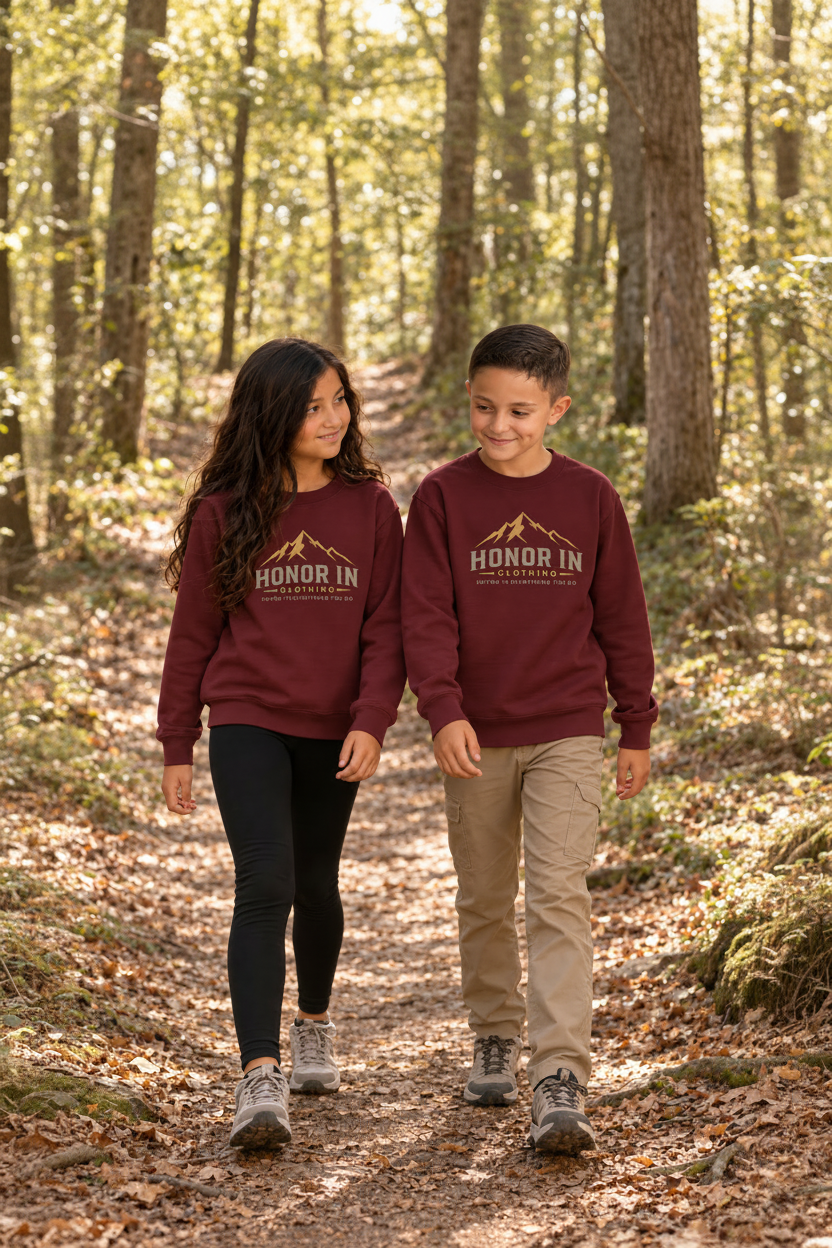 Youth "Honor In Clothing" Crewneck Sweatshirt